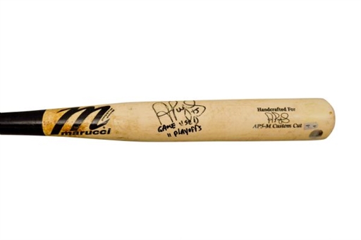 2011 Albert Pujols  Game Used and Signed NLCS  Photo Matched Home Run Bat (MLB Auth ,Pujols Auth)